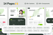 osler: AI Telehealth Website, a Landing Page Template by strangehelix.bio (Thumbnail 2 of 10)