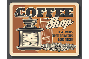 Coffeeshop, Coffee Grinder Mill