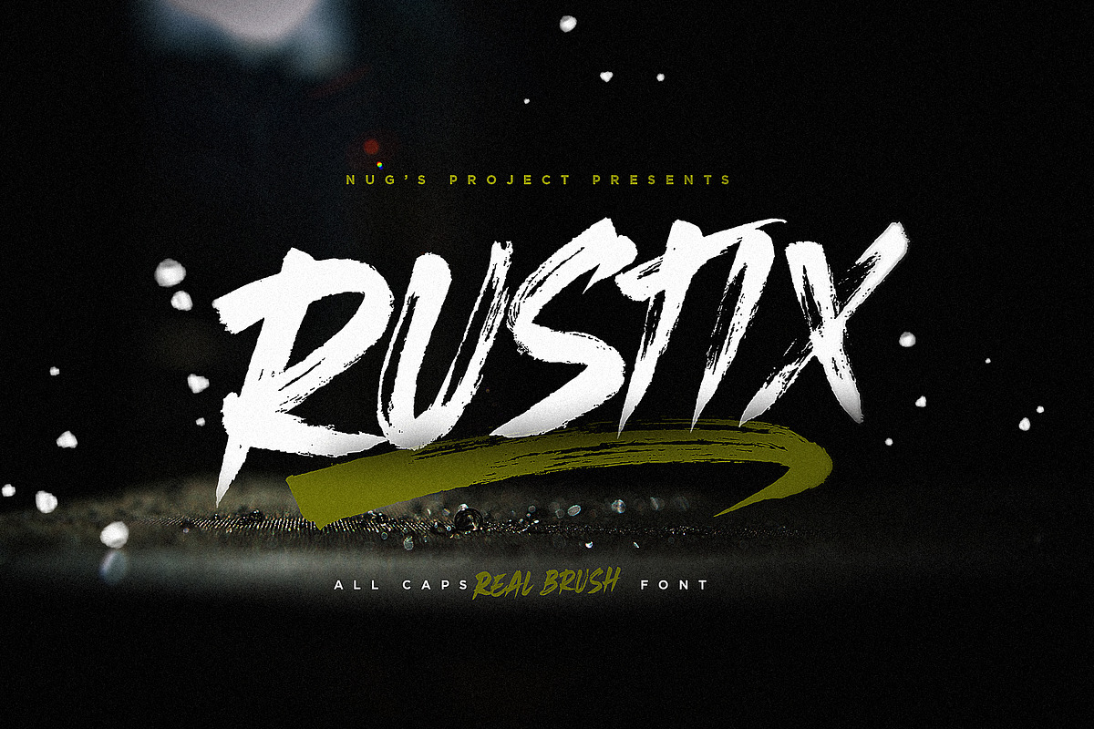 Rustix Brush font preview 2