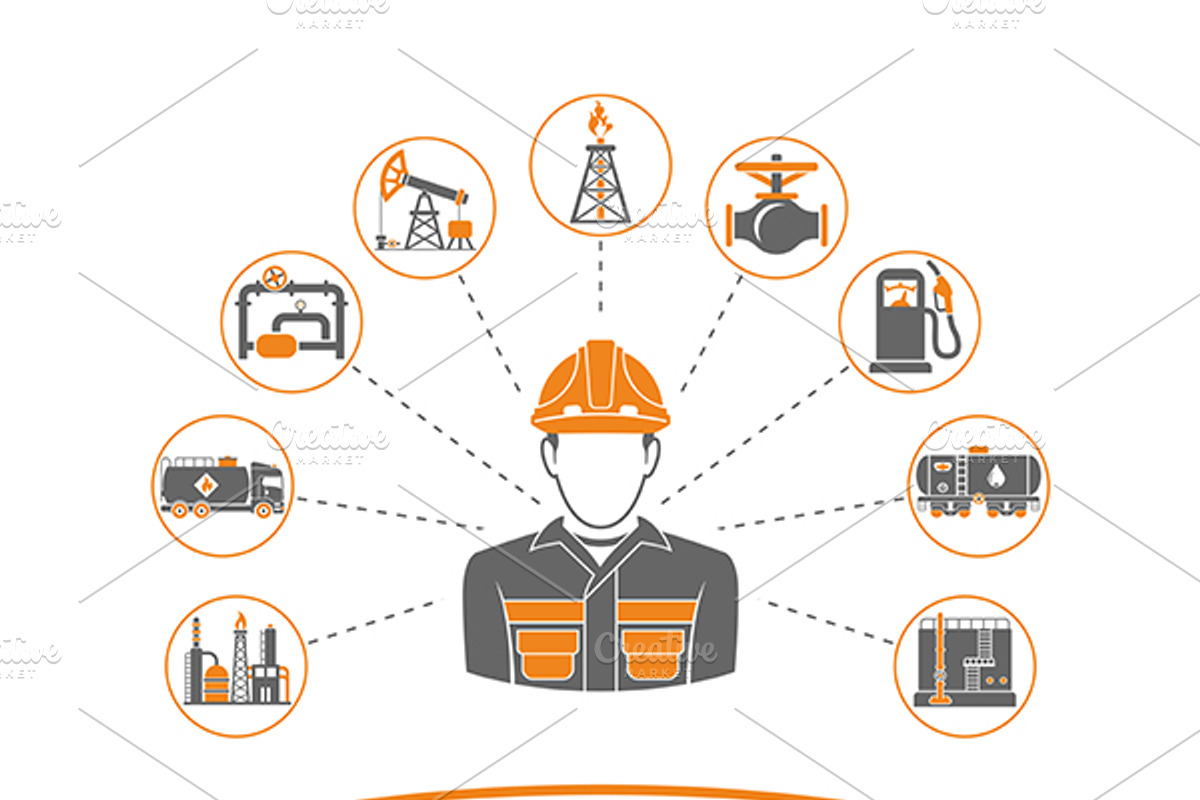 Oil Industry, a Technology Illustration by TAlex (Photo 6 of 7)