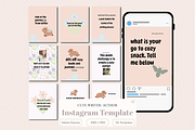 Cute Instagram Templates, a Social Media Template by Little Creative Scribbles (Thumbnail 1 of 5)