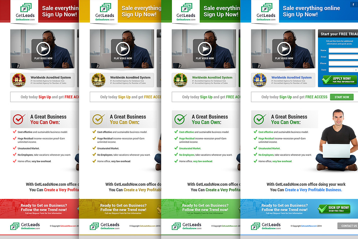 Professional Landing Page, a Landing Page Template by Asaelv Shop! (Photo 3 of 3)
