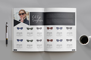 Sunglasses Product Catalog Template