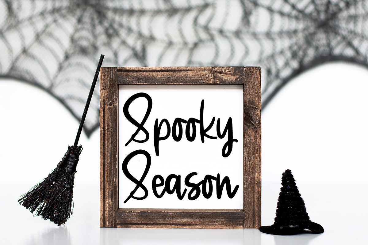 Cute Spooks, Cute Halloween Script, a Script Font by Designing Digitals (Photo 2 of 8)