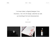 Amari - Behance Portfolio template, a HTML Template by Omnify (Thumbnail 2 of 2)