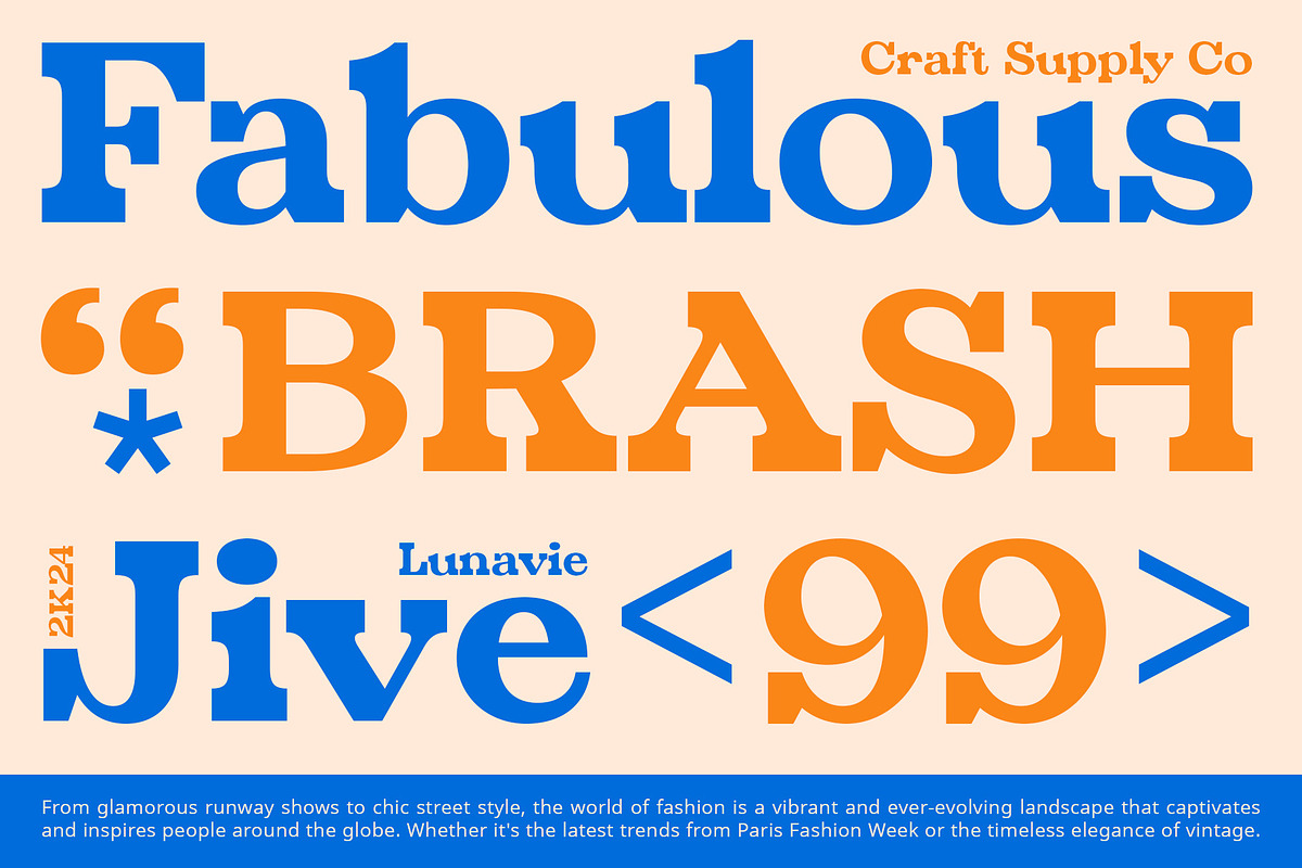 Lunavie – Bold Serif, a Serif Font by Craft Supply Co. (Photo 2 of 8)