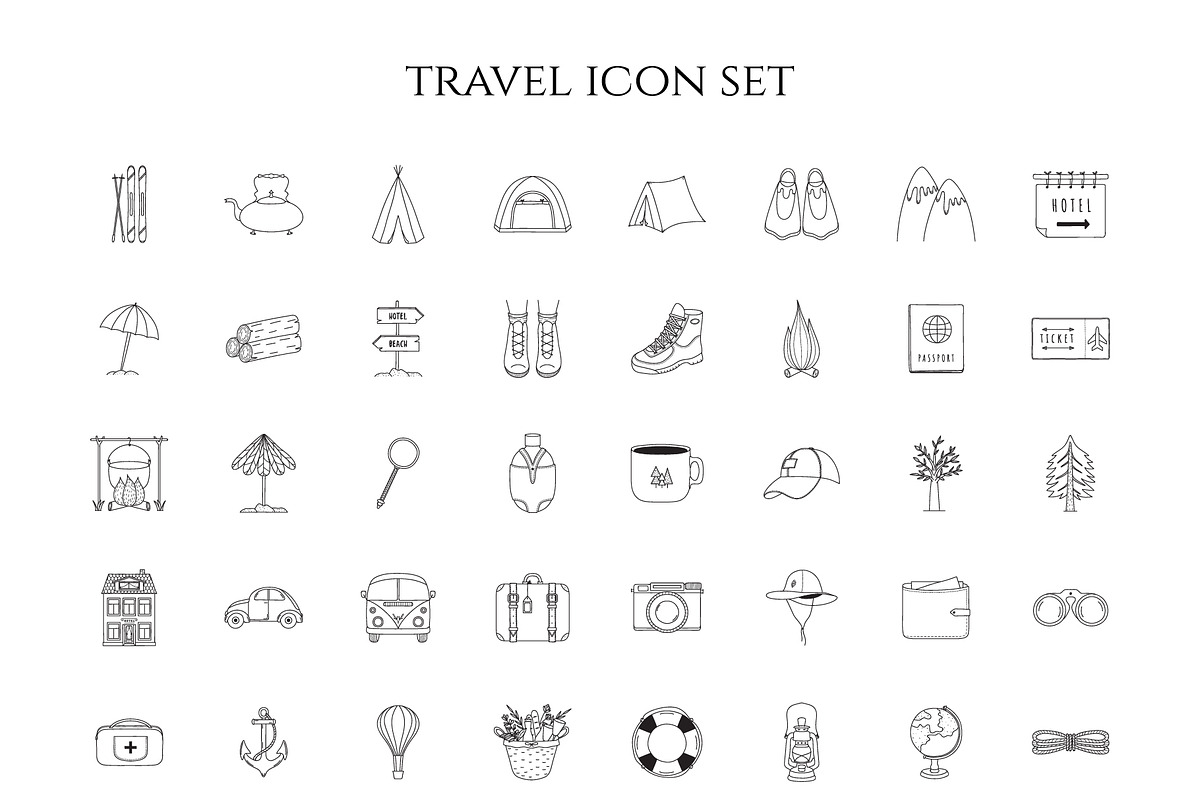 Icons & Illustrations Bundle, an Outline Icon by NatalieArtShop (Photo 17 of 28)