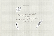 Simple Living - Handwritten Fonts, a Handwritten Font by AndrewPixelType (Thumbnail 5 of 15)