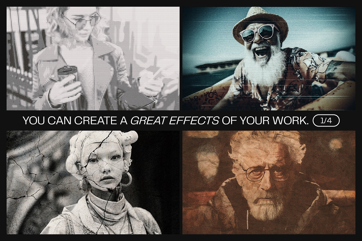 12 Photo Effect Templates, a Layer Style Add-On by iDoodle Studio (Photo 3 of 6)