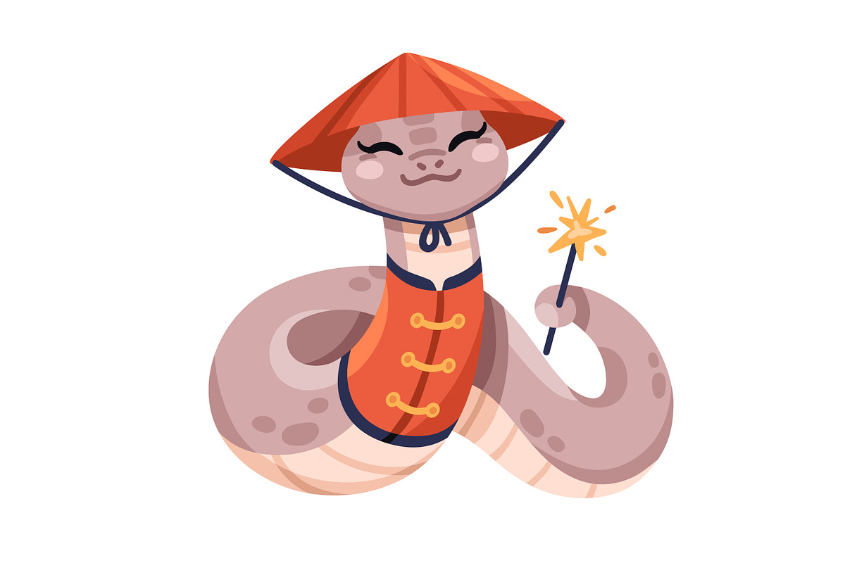 Cute snakes, Chinese New Year mascot, an Animal Illustration by Good Studio (Photo 7 of 16)