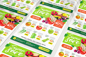 Supermarket Grocery Flyer Template