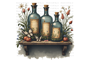 Apothecary Jars, a Decorative Illustration by Bloom Craft Creations (Thumbnail 8 of 12)