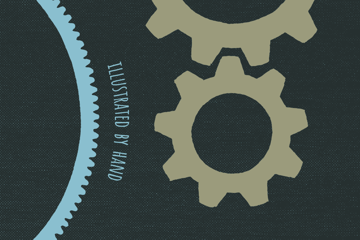 20 Gear Badge Shapes - By Hand, an Illustration by GhostlyPixels (Photo 2 of 5)