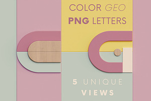Color Geometry - PNG Alphabet
