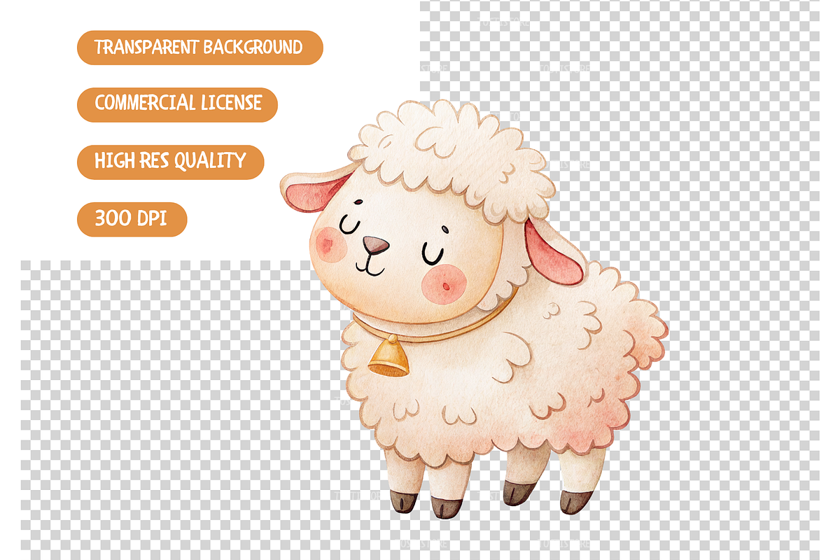 Farmhouse Animals PNG Bundle, an Illustration by TatiMockup (Photo 5 of 5)
