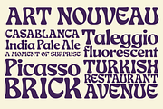 Love & Peace Art Nouveau Typeface, a Serif Font by Fenotype (Thumbnail 12 of 13)