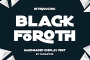 Black Foroth, a Sans Serif Font by twinstd (Thumbnail 1 of 14)