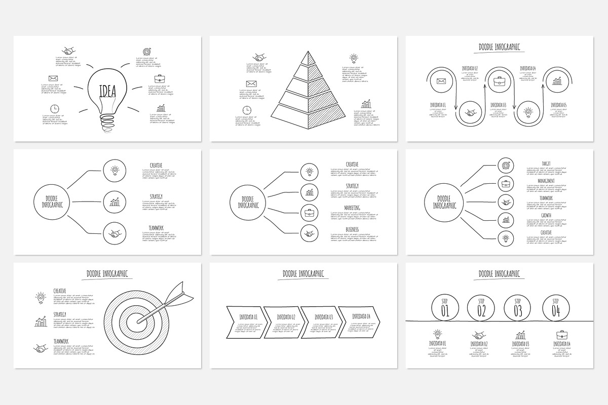 Keynote Doodle Infographics, a Presentation Template by Abert (Photo 3 of 11)