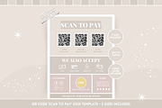 Beige Scan to Pay Sign, a Poster Template by SunshineStudioBoutique (Thumbnail 1 of 10)