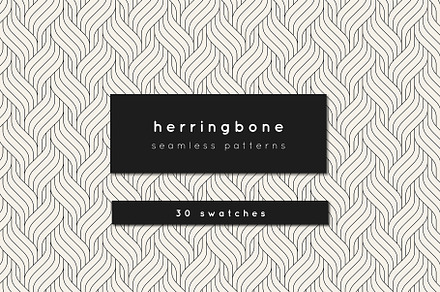 Herringbone Seamless Patterns Set, a Pattern Graphic by Curly_Pat