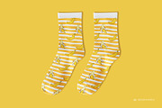 Mid Calf Crew Socks 2 Mock-up, a Packaging Mockup by Branda Keeps (Thumbnail 8 of 17)