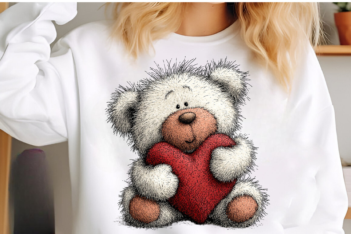Valentine Teddy PNG Set, an Illustration by SinaCreation (Photo 9 of 11)