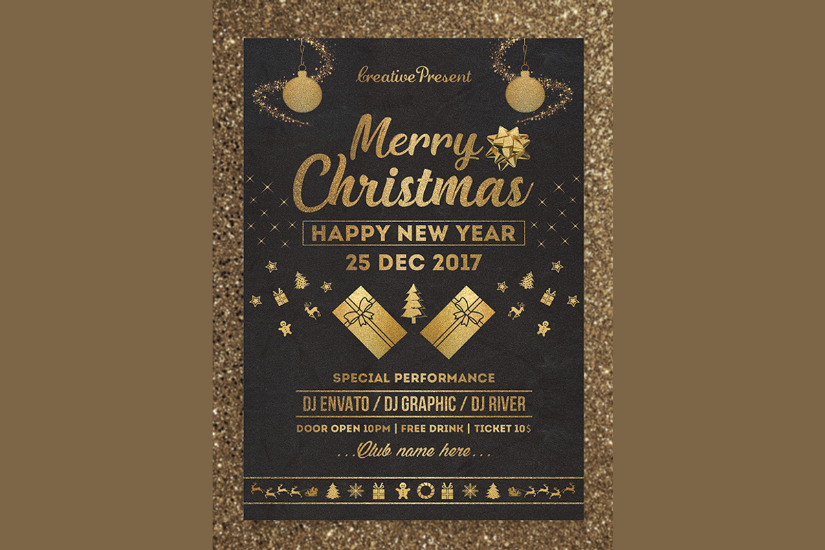 Merry Christmas Flyer, a Flyer Template by Creative  designer (Photo 5 of 5)