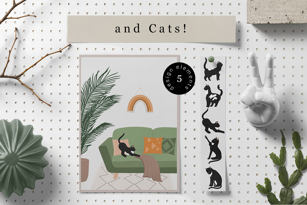 Cozy Home Decor Collection, a Decorative Illustration by Letters-Shmetters (Photo 7 of 10)