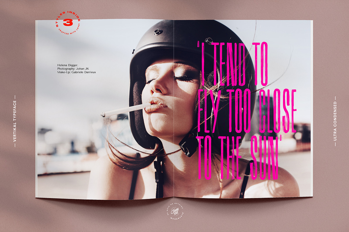 VERTIKAL — 3 CONDENSED FONTS, a Sans Serif Font by Madebysté. (Photo 4 of 15)