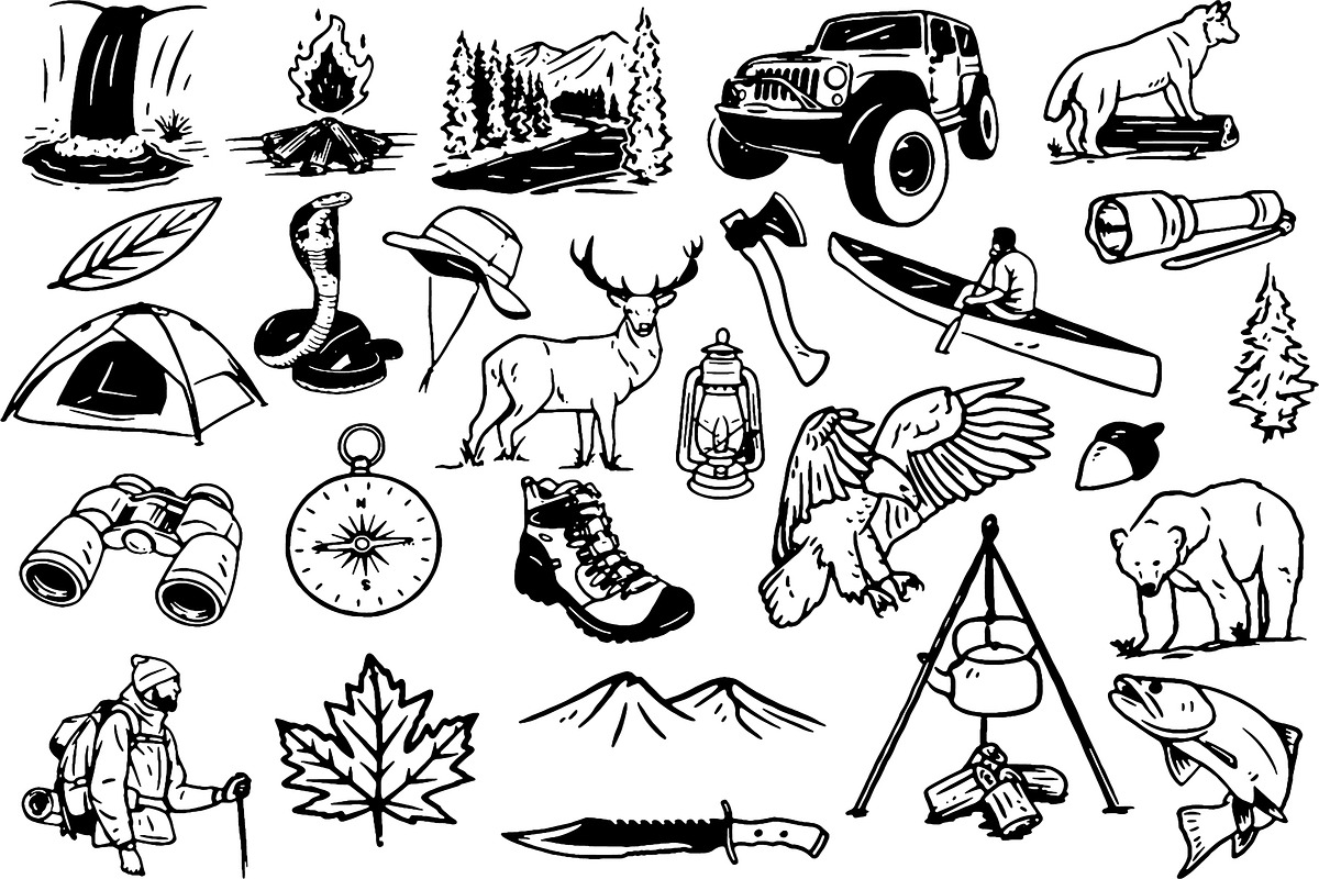 Camping Illustrations, an Illustration by Megflags (Photo 2 of 2)