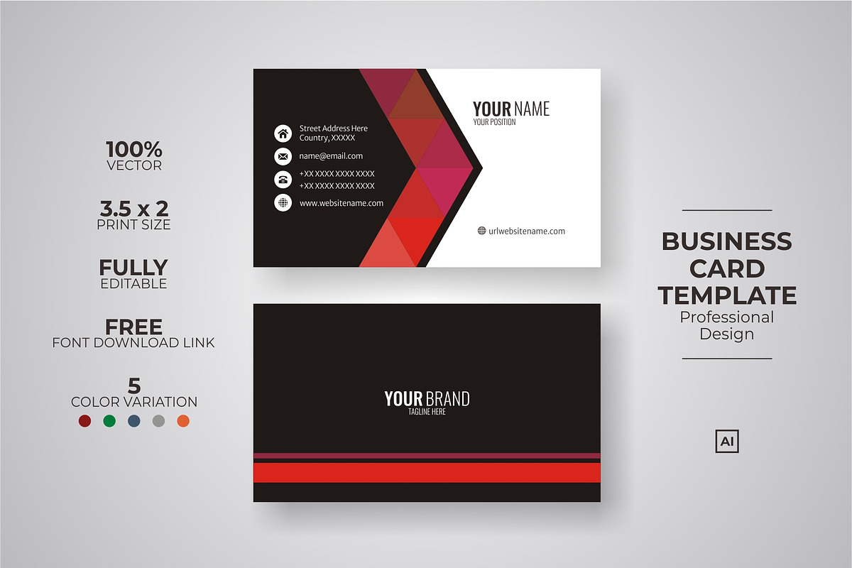 Luxury Business Cards, a Business Card Template by suhadidesign (Photo 1 of 6)
