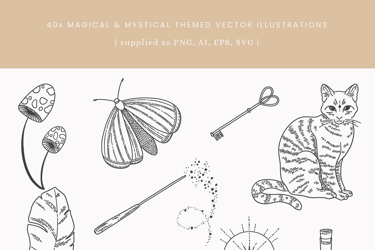 Magical Mystical Vector Illustration, an Illustration by Emma Webb Studio (Photo 3 of 9)