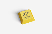 Keycaps Mockup, a Product Mockup by MrLetters (Thumbnail 4 of 5)
