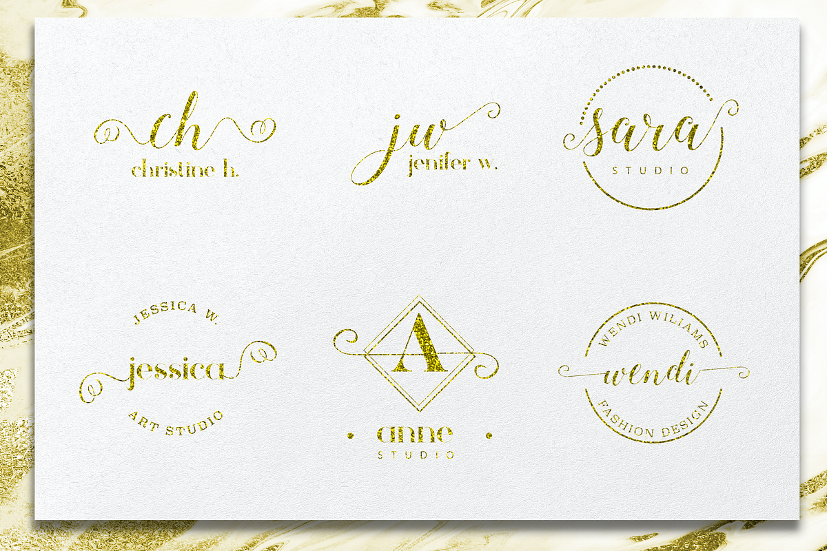 Ichic Premade Logo Templates Pack, a Branding & Logo Template by IsikChic (Photo 10 of 23)
