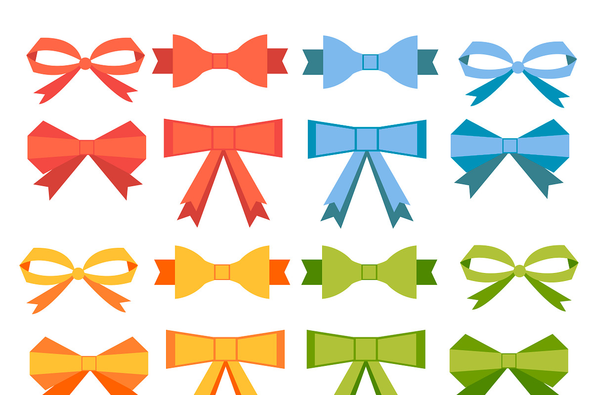 №19 Collection flat style bow, a Templates & Theme by Rasveta (Photo 3 of 3)