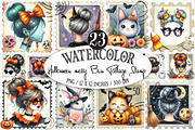 Watercolor Halloween Messy Bun Posta, an Illustration by Designking (Thumbnail 1 of 5)
