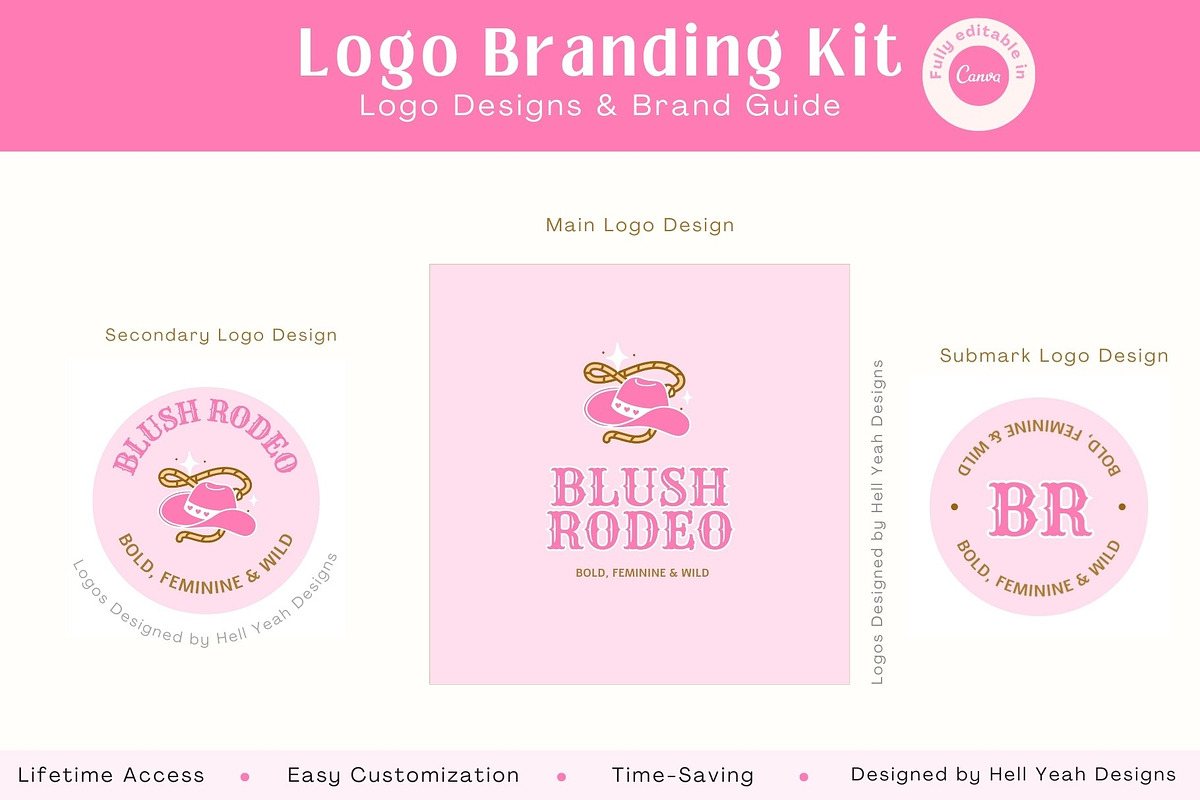 Blush Rodeo Logo Branding Kit preview 4