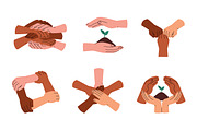 Diverse hands holding together set, a Person Illustration by Good Studio (Thumbnail 4 of 11)