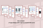 One Page Media Kit in Pink, a Templates & Theme by ProductiveandFree (Thumbnail 7 of 11)