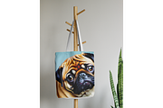 Template, Pug Puppy, a Stationery Template by Boho Pixel Dust (Thumbnail 3 of 5)