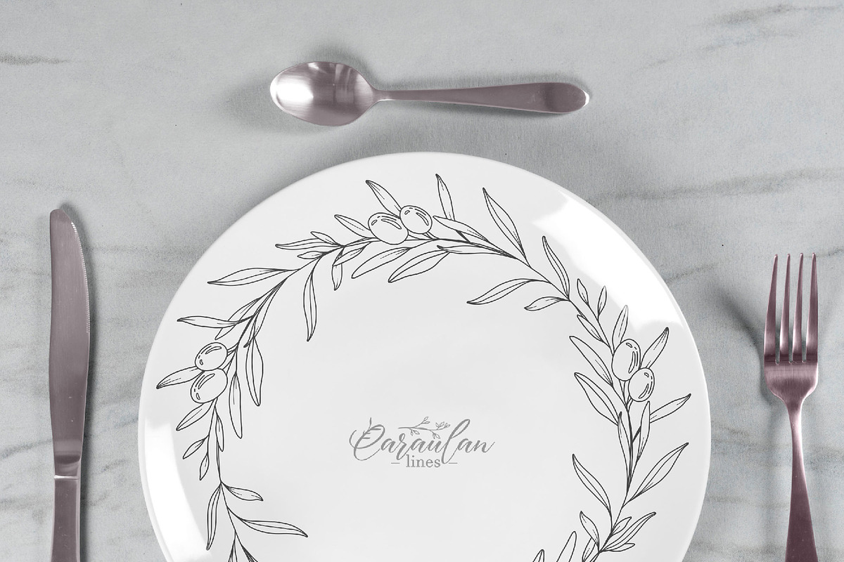 Olives Line Art Clipart, an Object Graphic by CaraulanStore (Photo 3 of 3)