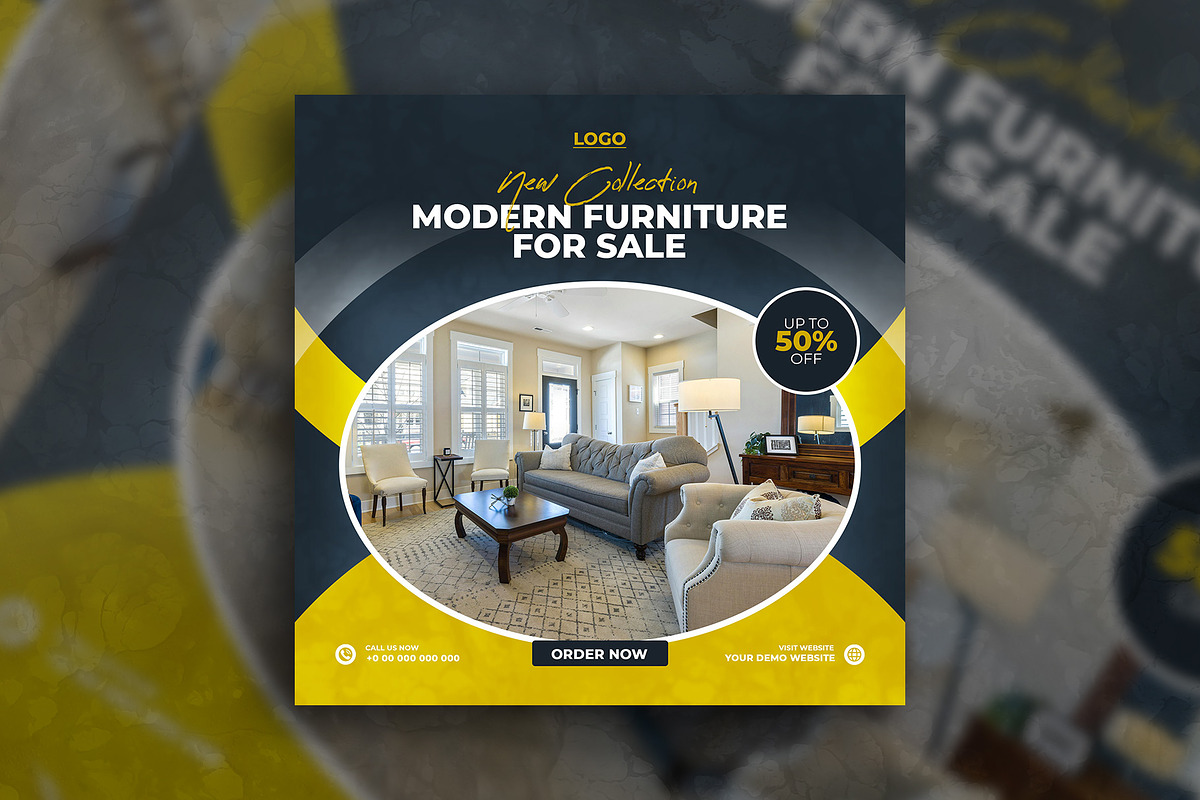 Furniture sale social media template, a Social Media Template by Tanmoy Topu (Photo 9 of 16)