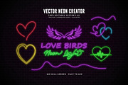 Editable Vector Neon Creator Effect, a Decorative Illustration by Photoshop Action (Thumbnail 10 of 11)