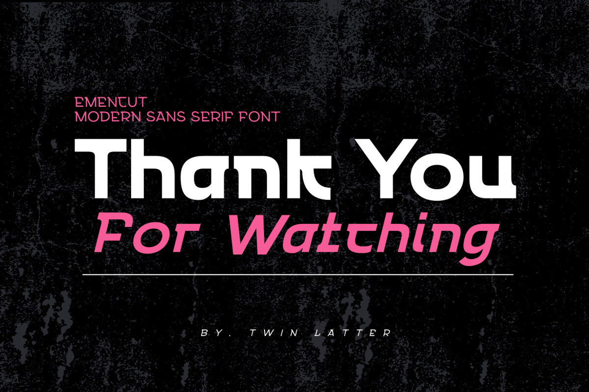 Emencut, a Sans Serif Font by twinstd (Photo 13 of 13)