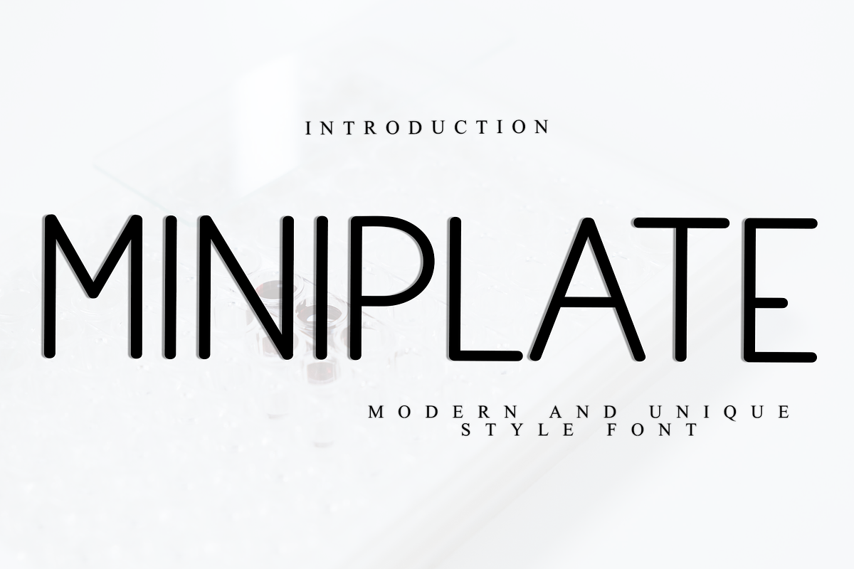 Miniplate, a Sans Serif Font by InermediaSTUDIO (Photo 1 of 8)