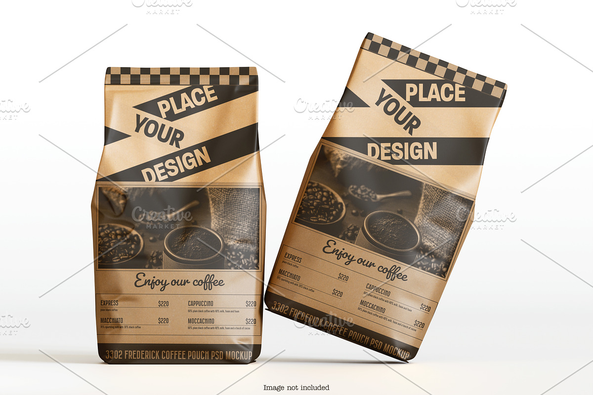 Coffee Pouch Mockup Bundles, a Packaging Mockup by Ambo Ampeng (Photo 13 of 22)