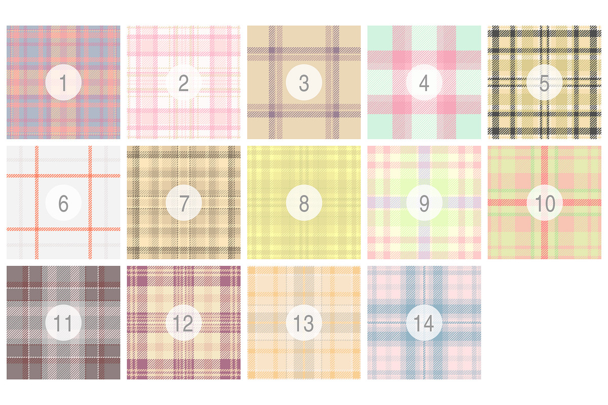 #163 Faded Cosy Plaids, a Pattern Graphic by Plaid4You (Photo 2 of 5)