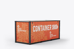 Shipping Container Mockup Set