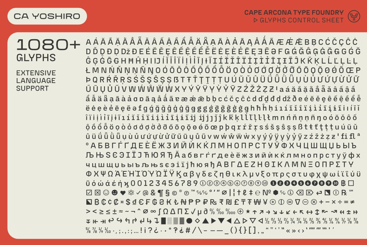 CA Yoshiro, a Sans Serif Font by Cape Arcona Type Foundry (Photo 12 of 15)