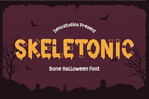 Skeletonic | Bone Halloween Font
